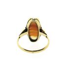 Image 4 of Vintage gold ring with carnelian bandagate