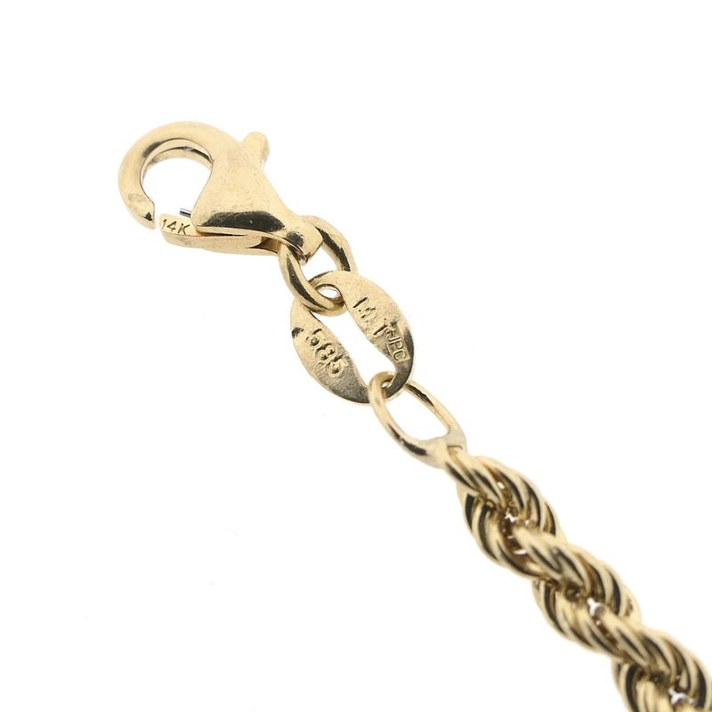 Image 5 of Gold twisted link bracelet | 22.5 cm