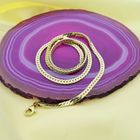 Image 2 of Gold flat gourmet link chain