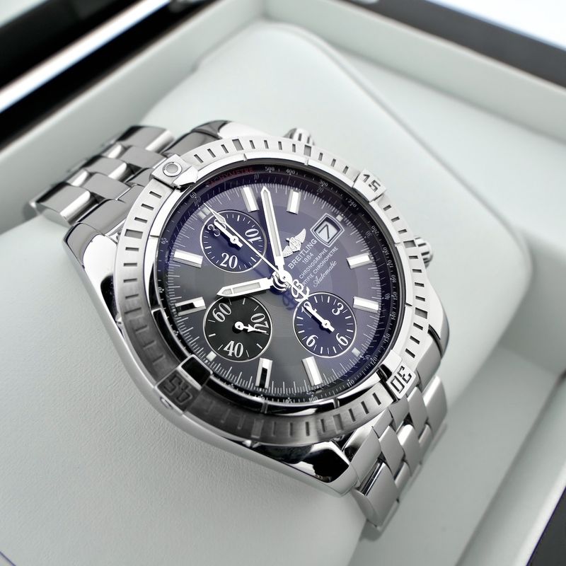 Image 18 of Breitling Chronomat Evolution A13356; Chronograph men's watch in full set