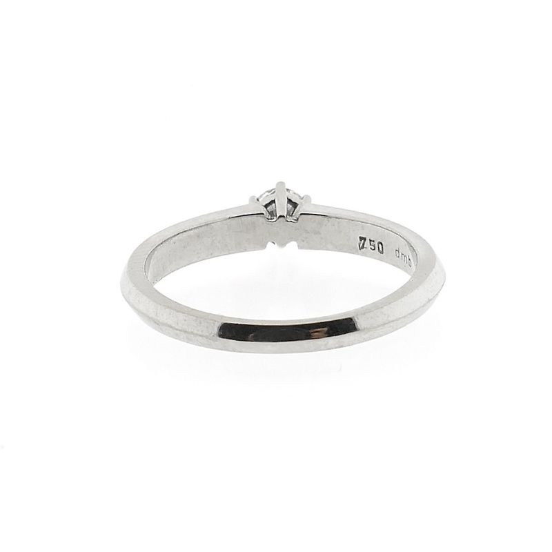 Image 4 of 18-karat white gold solitaire ring with 0.25 ct. diamond