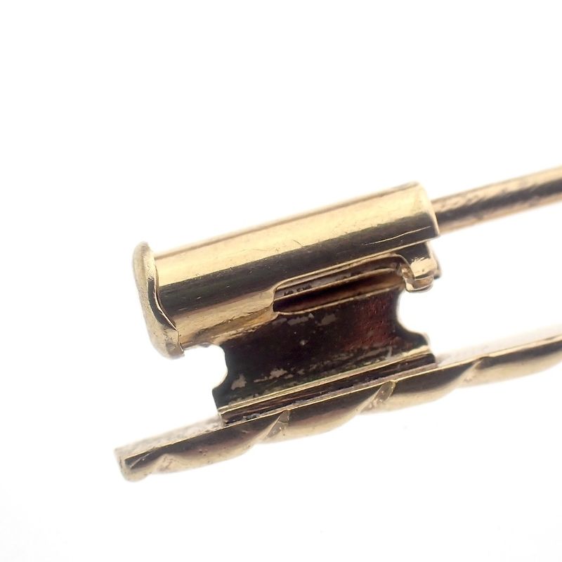 Image 5 of Vintage gold brooch with garnet