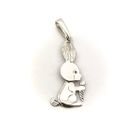Image 1 of Silver pendant of a Hare with Carrot