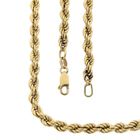 Image 1 of Gold twisted link chain | 41.5 cm