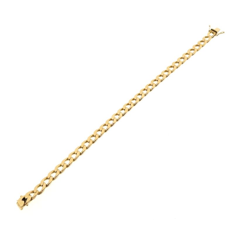 Image 7 of Solid gold gourmet link bracelet | 23.5 cm