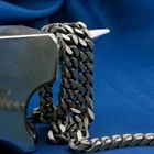 Image 10 of Silver robust gourmet link chain