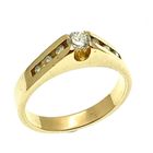 Image 1 of Gold solitaire ring with 0.23 ct. diamond | 18 carat