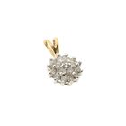 Image 8 of Two-tone gold pendant with diamonds | 0.19 ct.