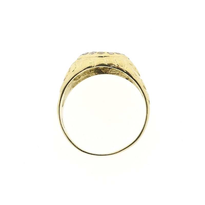 Image 5 of Gold ring with Mercedes logo