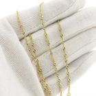 Image 6 of Gold twisted link chain | 46 cm