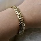 Image 10 of Gold French gourmet link bracelet
