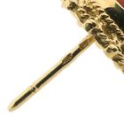 Image 10 of Antique/vintage gold stud earrings with blood coral | Filigree technique