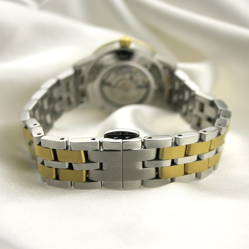 Image 14 of Movado 1881; Automatic two-tone women's watch with MOP and diamond dial; 0607489