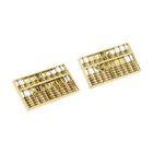 Image 9 of Gold cufflinks as an abacus.