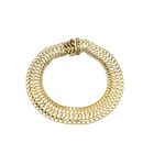 Afbeelding 3 van Vintage gouden fantasie schakelarmband | 20,5 cm