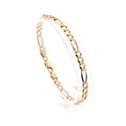 Image 1 of 14K Yellow Gold Figaro Chain Bracelet; 20.5 cm