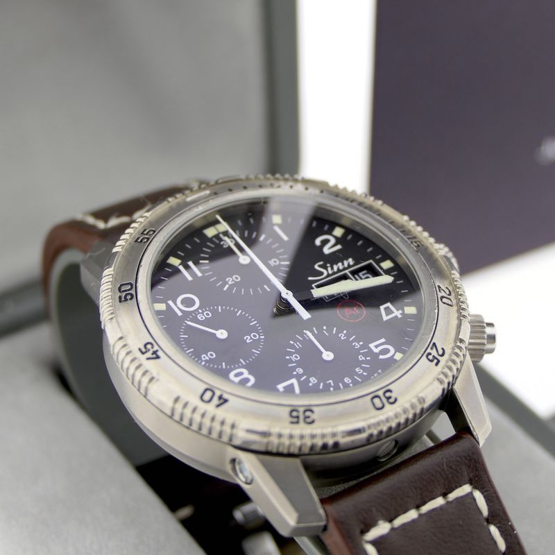 Image 9 of Sinn 203 Ti Ar; Titanium heren chronograaf horloge