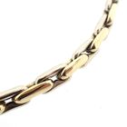 Image 5 of 18K bicolor gold solid link necklace | 46 cm