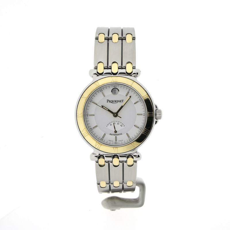 Image 10 of Pequignet Moorea 'Power Reserve'; Automatic gold/steel watch