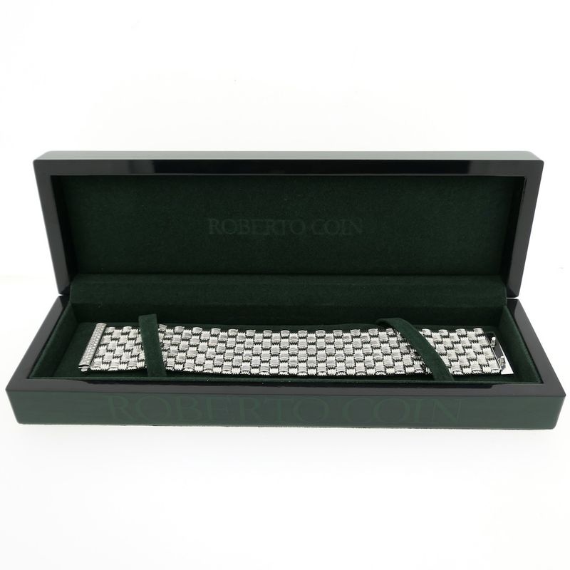 Image 13 of Roberto Coin white gold appassionata bracelet with ruby and diamonds; 0.43 ct.