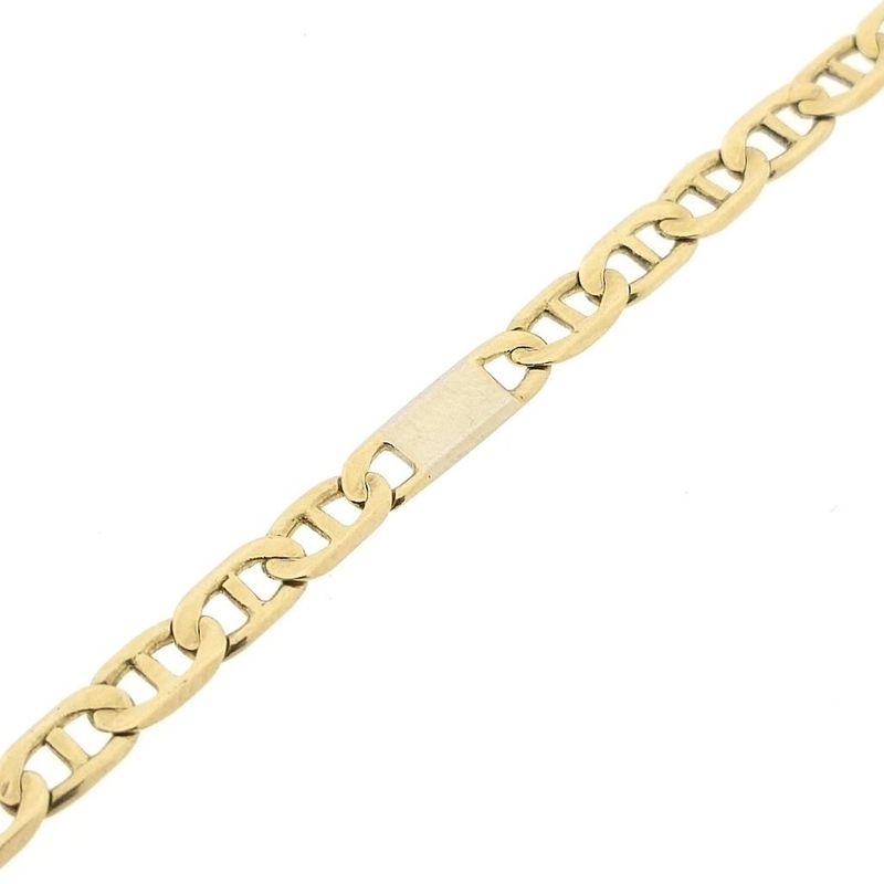 Image 7 of Two-tone gold navy link bracelet