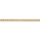 Image 8 of Gold thin gourmet link necklace | 46 cm