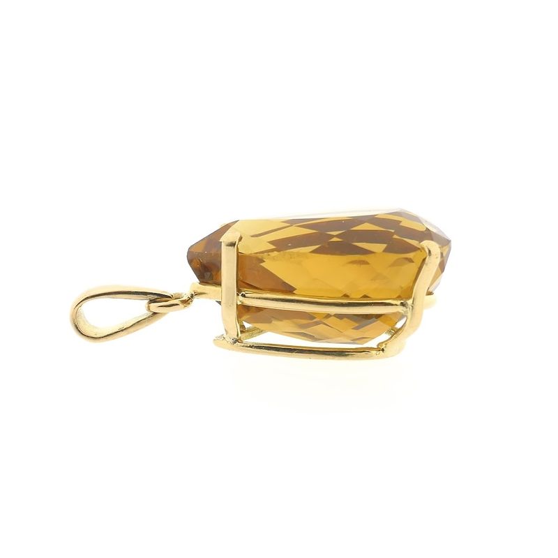 Image 3 of Gold pendant with citrine