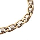 Image 2 of Two-tone gold navy link bracelet