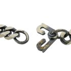 Image 5 of Silver robust gourmet link bracelet with engraving plate