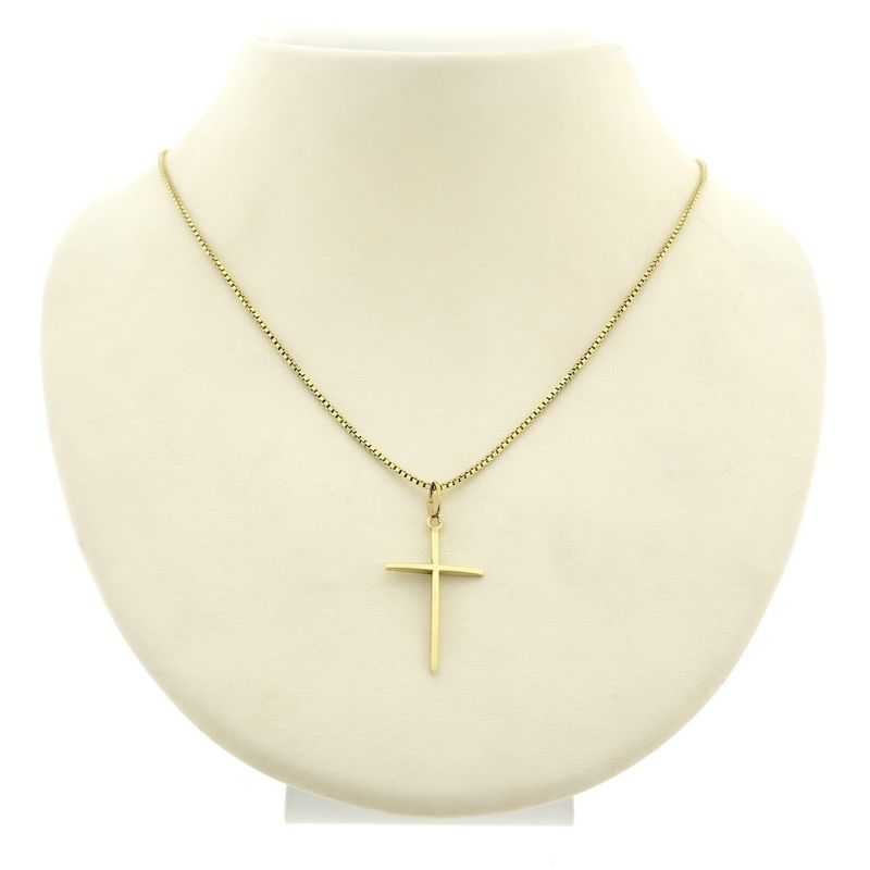 Image 7 of Gold pendant with a subtle cross