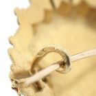 Image 6 of Vintage/antique gold brooch with filigree technique and blood coral