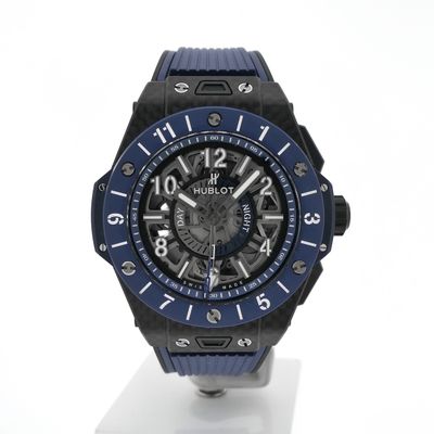 Image 1 of Hublot Big Bang Unico GMT Carbon Blue Ceramic 471.QL.7127.RX; Automatic men's watch