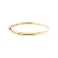 Two-tone gold slave bracelet; Size M/L