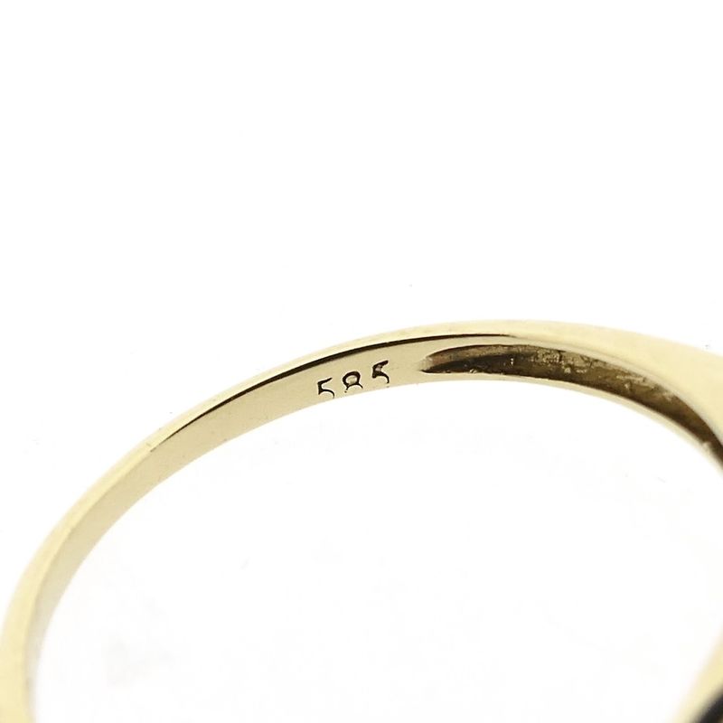 Image 6 of Bicolor gold ring with diamond; 0.02 ct.
