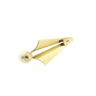 Image 2 of Gold abstract pendant with cultured pearl