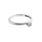 Image 5 of White gold solitaire ring with zirconia; Blush