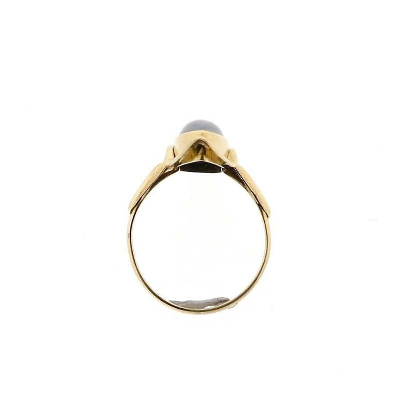 Afbeelding 5 van Gouden ring met hematiet