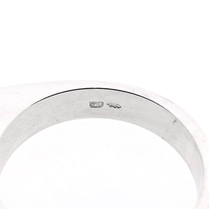 Image 6 of White Gold Cat Ears Ring with Diamonds; 0.08 ct.