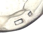 Image 6 of Silver floral fantasy bracelet with blood coral | Ø 54 mm