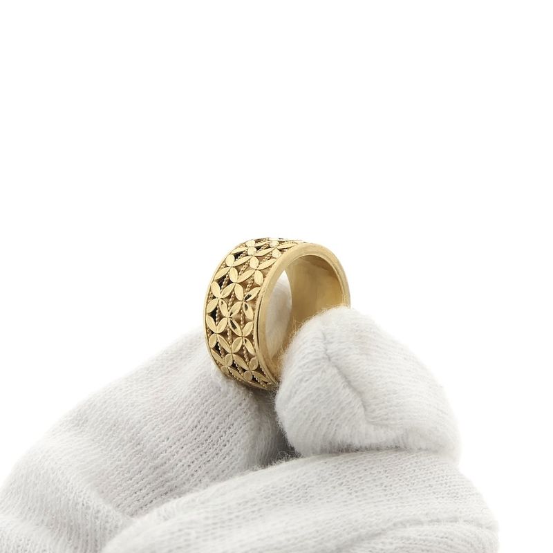 Image 6 of 18-karat gold niello ring | Gelvagold