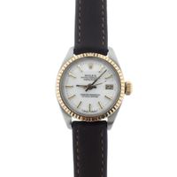 Rolex Datejust; Goud/stalen dames horloge