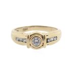 Image 3 of Gold ring with zirconia stones