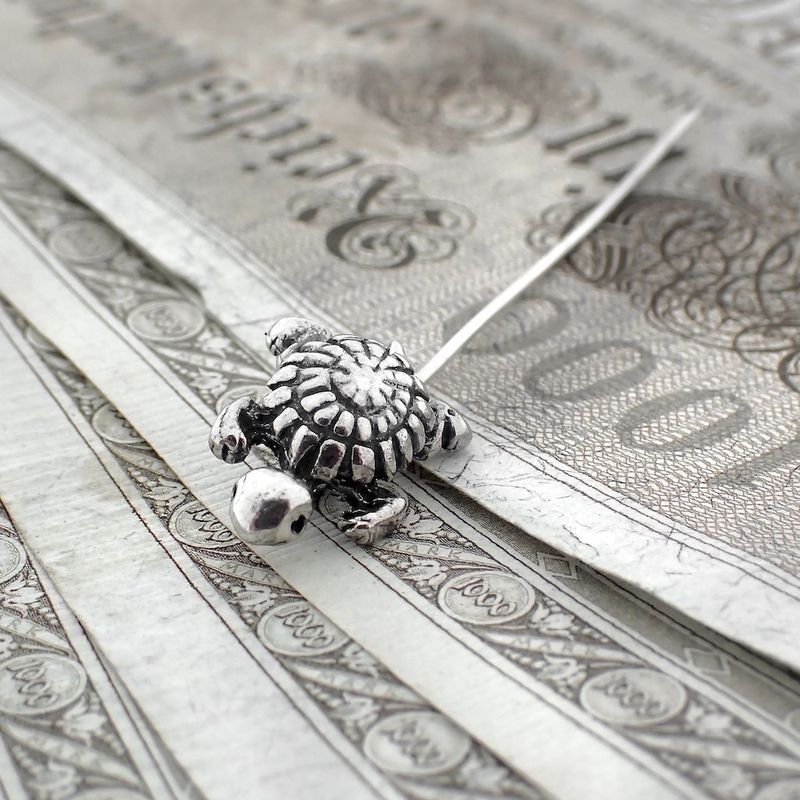 Image 2 of Silver brooch pin | Turtle