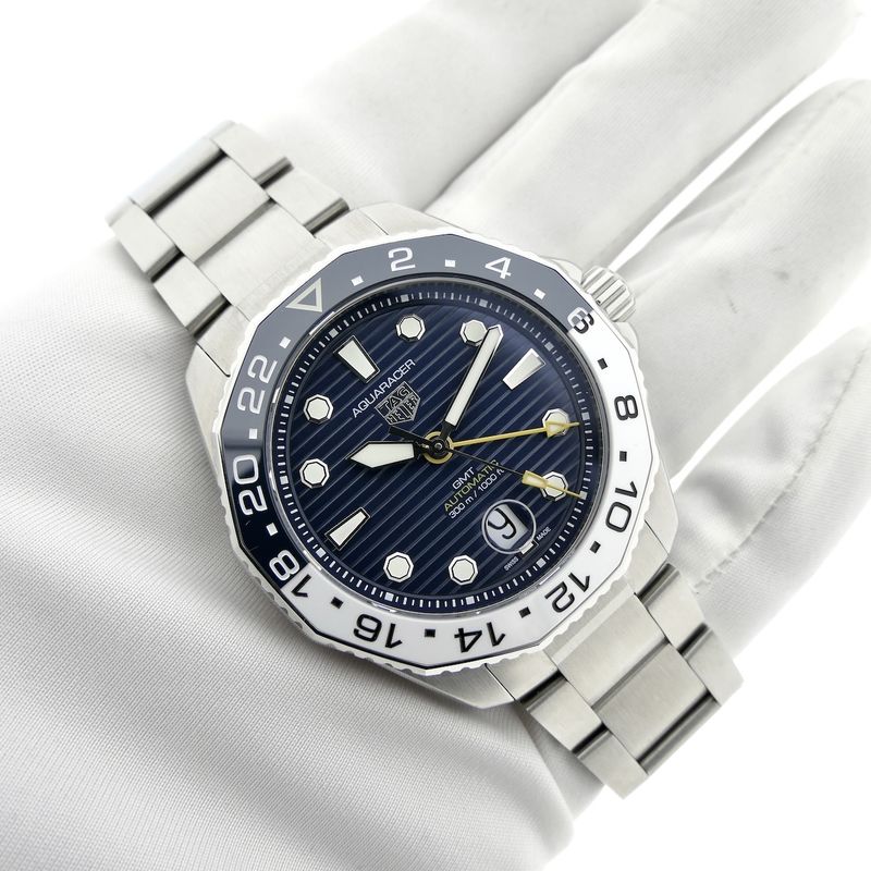 Image 20 of TAG Heuer Aquaracer 300 GMT Automatic WBP2010; Automatic men's watch
