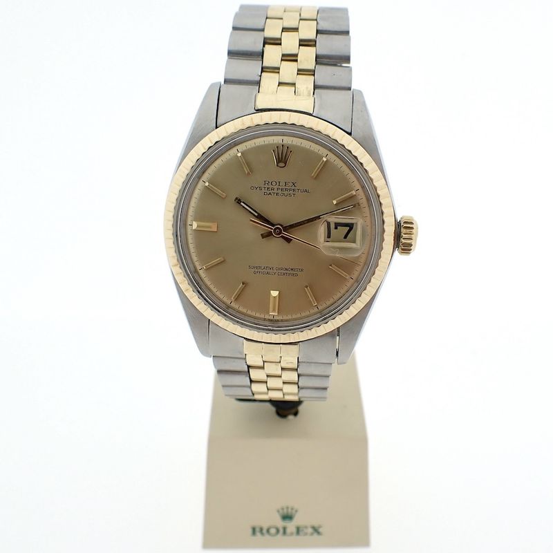 Image 13 of Rolex Datejust 1601; Steel/gold men's watch