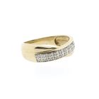 Image 6 of Gold ring with diamond; 0.09 ct.