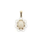 Image 1 of Gold pendant with precious opal | Vintage