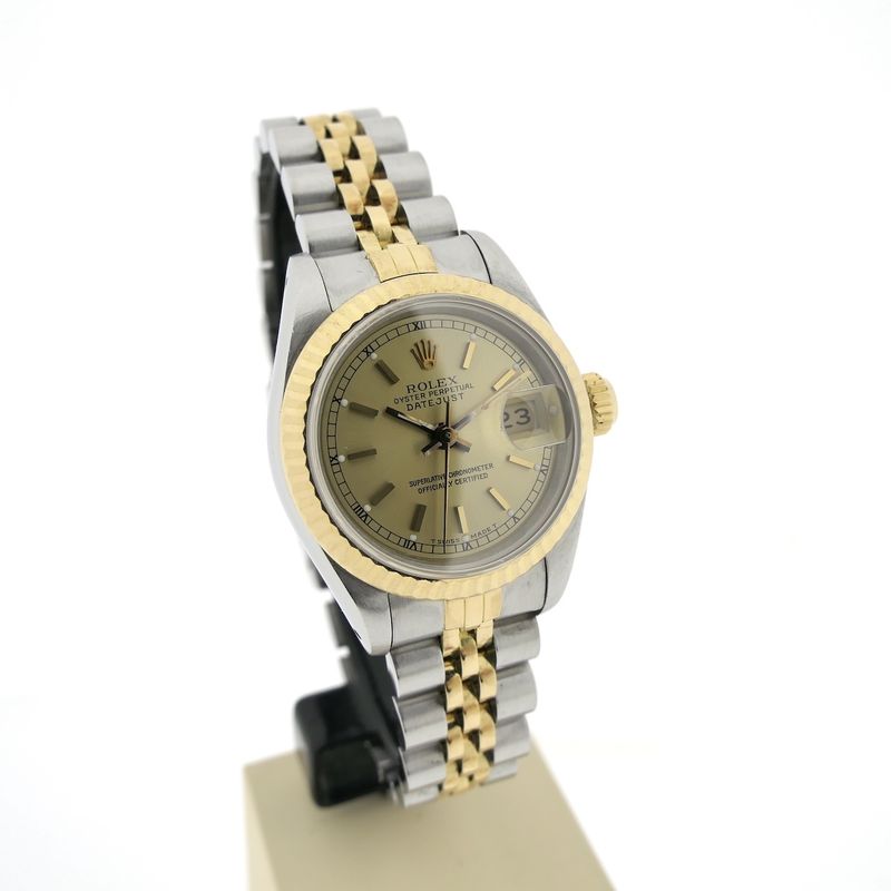 Image 3 of Rolex Lady-Datejust 26mm 69173; 18k. Vintage 18k. gold/steel women's watch