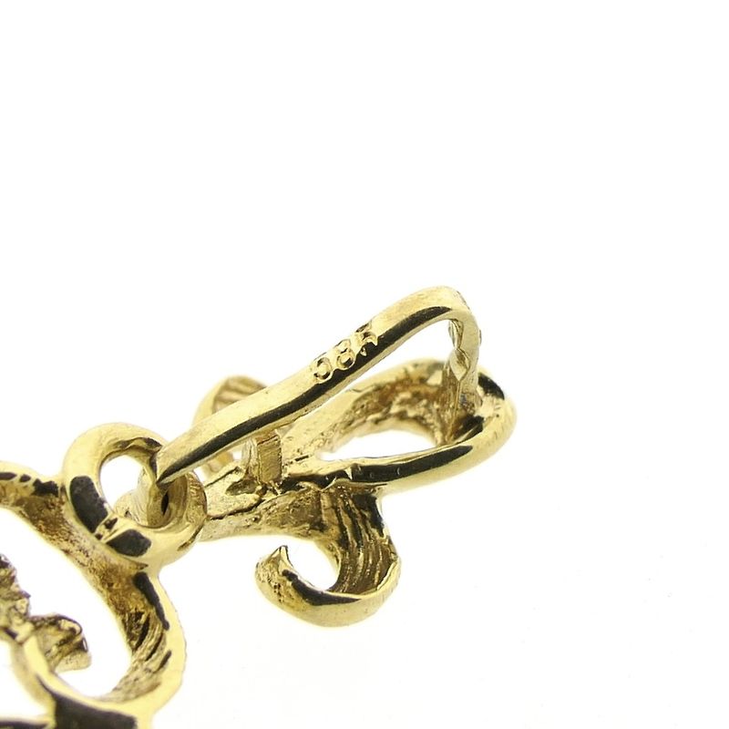 Image 7 of Gold pendant with pearl | Baroque style