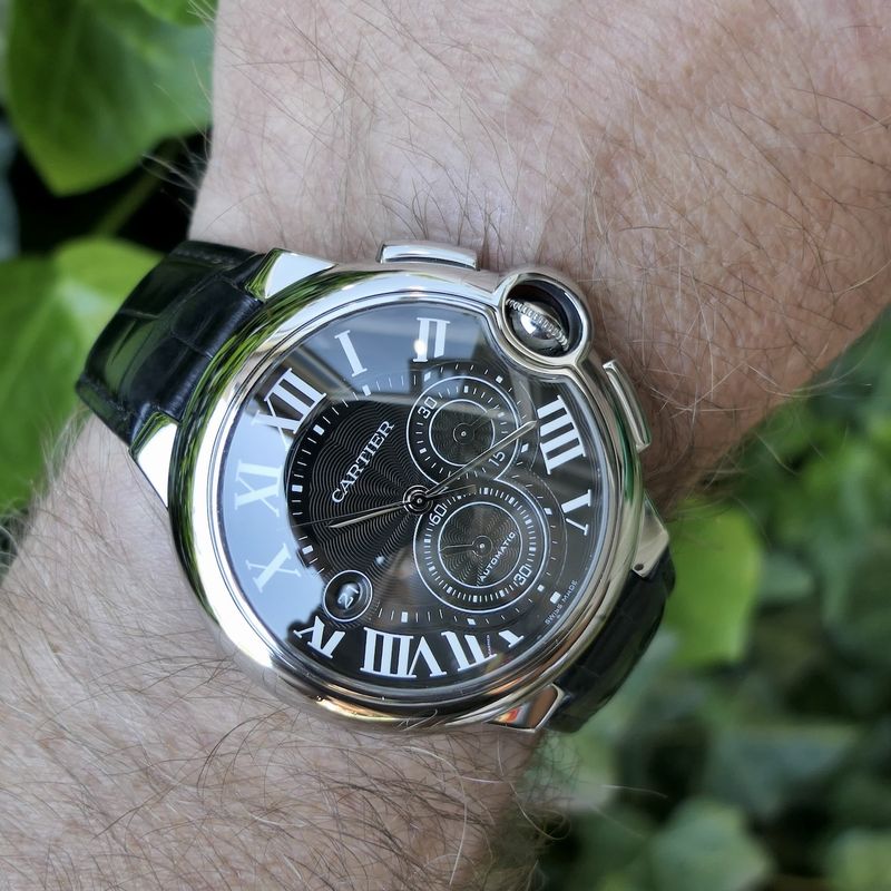 Image 15 of Cartier Ballon Bleu Chronograph 3109; Automatic men's watch